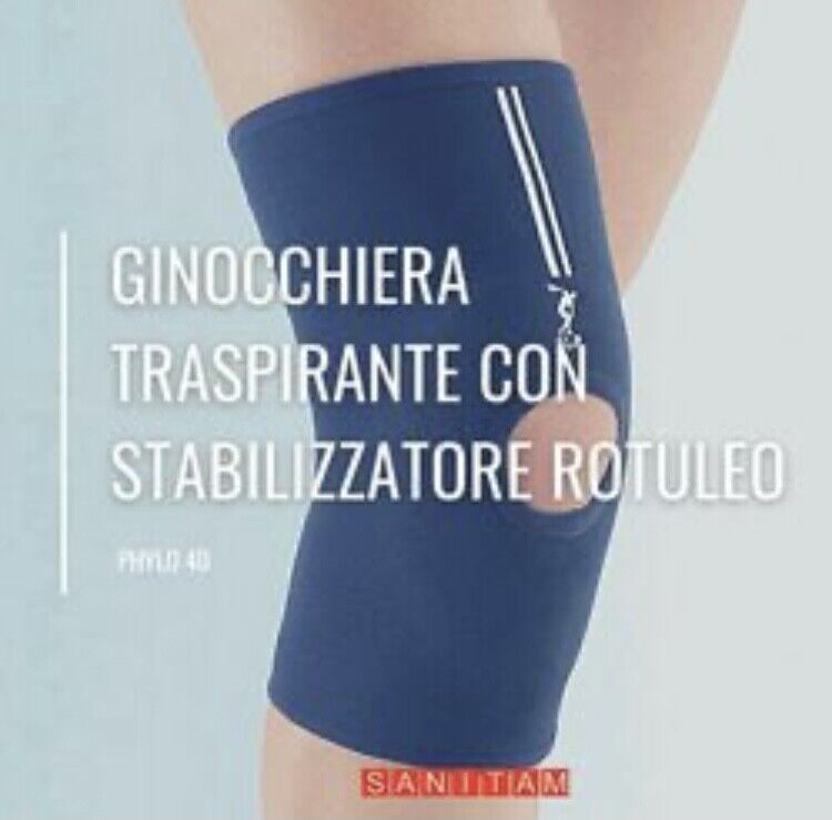 GINOCCHIERA TRASPIRANTE CON FORO ROTULEO - PHYLO40 - FGP